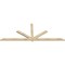 Ekena Millwork Kennewick Rough Sawn Timber Gable Bracket, Douglas Fir, 108"W x 40"H x 2"D x 4"F, 9/12 Pitch GBW108X40X0204KEN00RDF - alternate 5